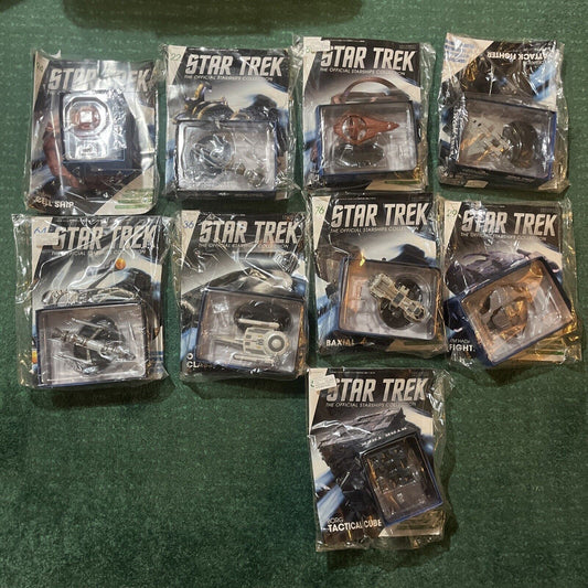 *New Sealed* 9x Star Trek Official Starships Collection, Magazine Model