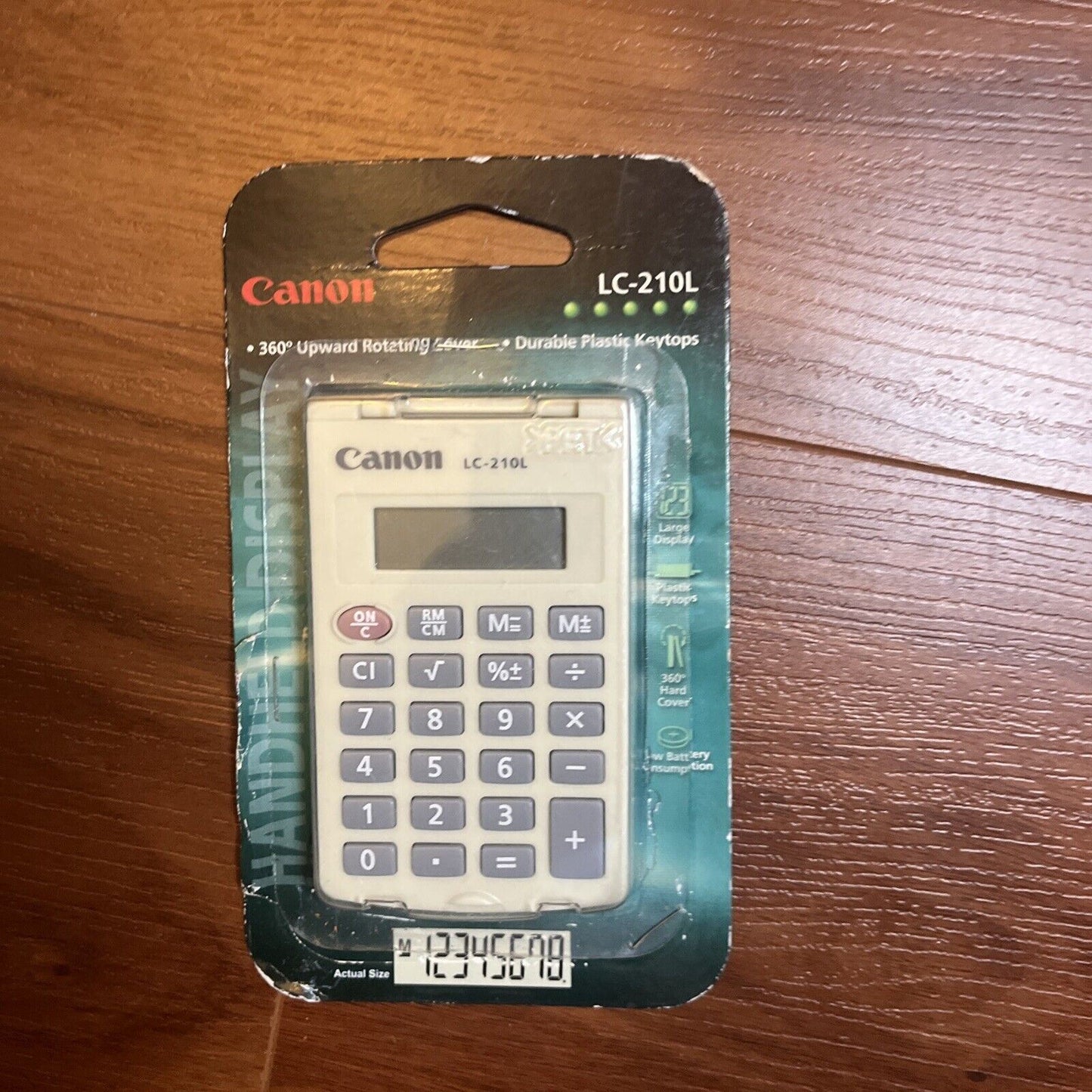 *New* Canon LC-210L 8 Digit Small Handheld Pocket Calculator w/ Flip Cover