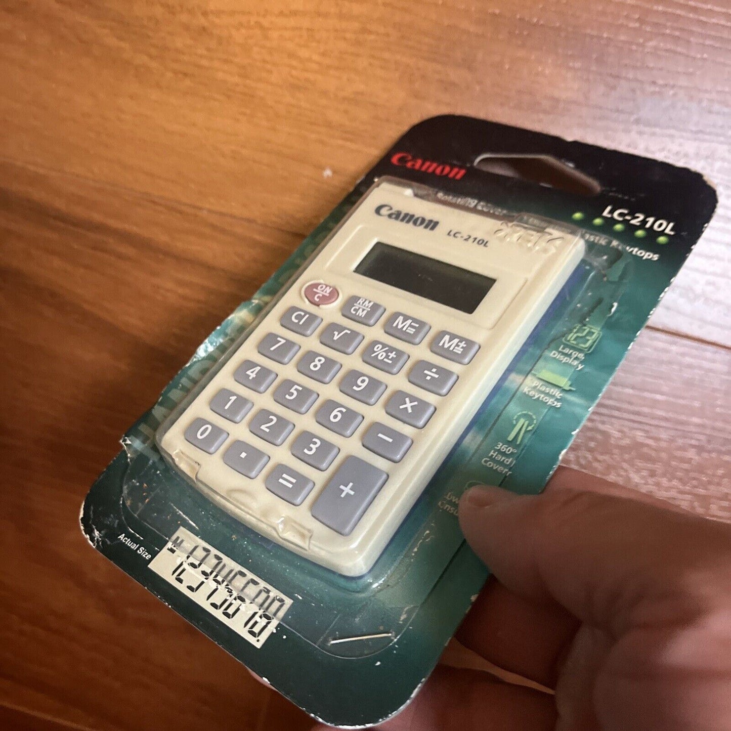 *New* Canon LC-210L 8 Digit Small Handheld Pocket Calculator w/ Flip Cover