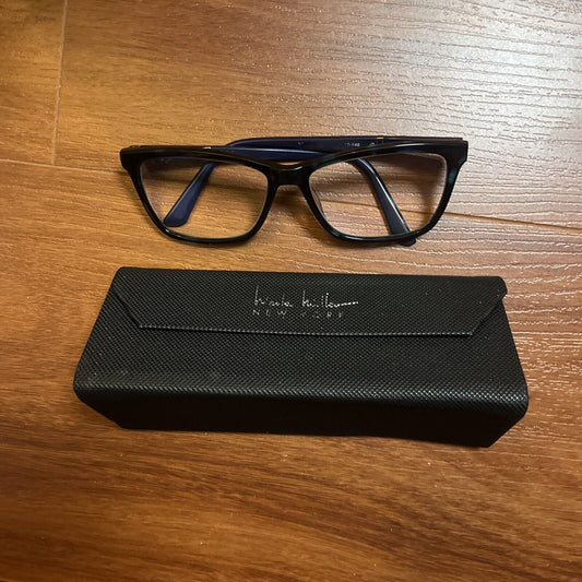 Nicole Miller Black Eyeglasses with Case