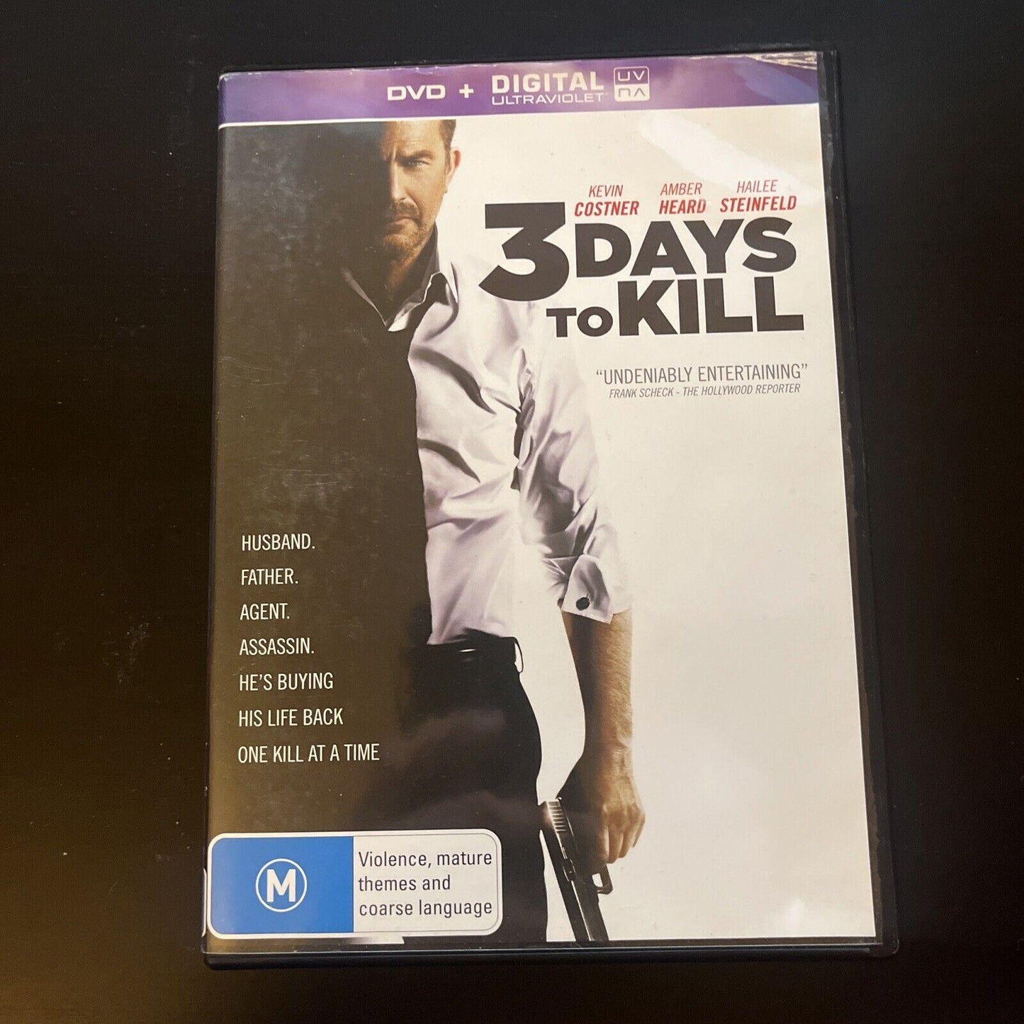 3 Days To Kill (DVD, 2014) Kevin Costner, Amber Heard Region 4