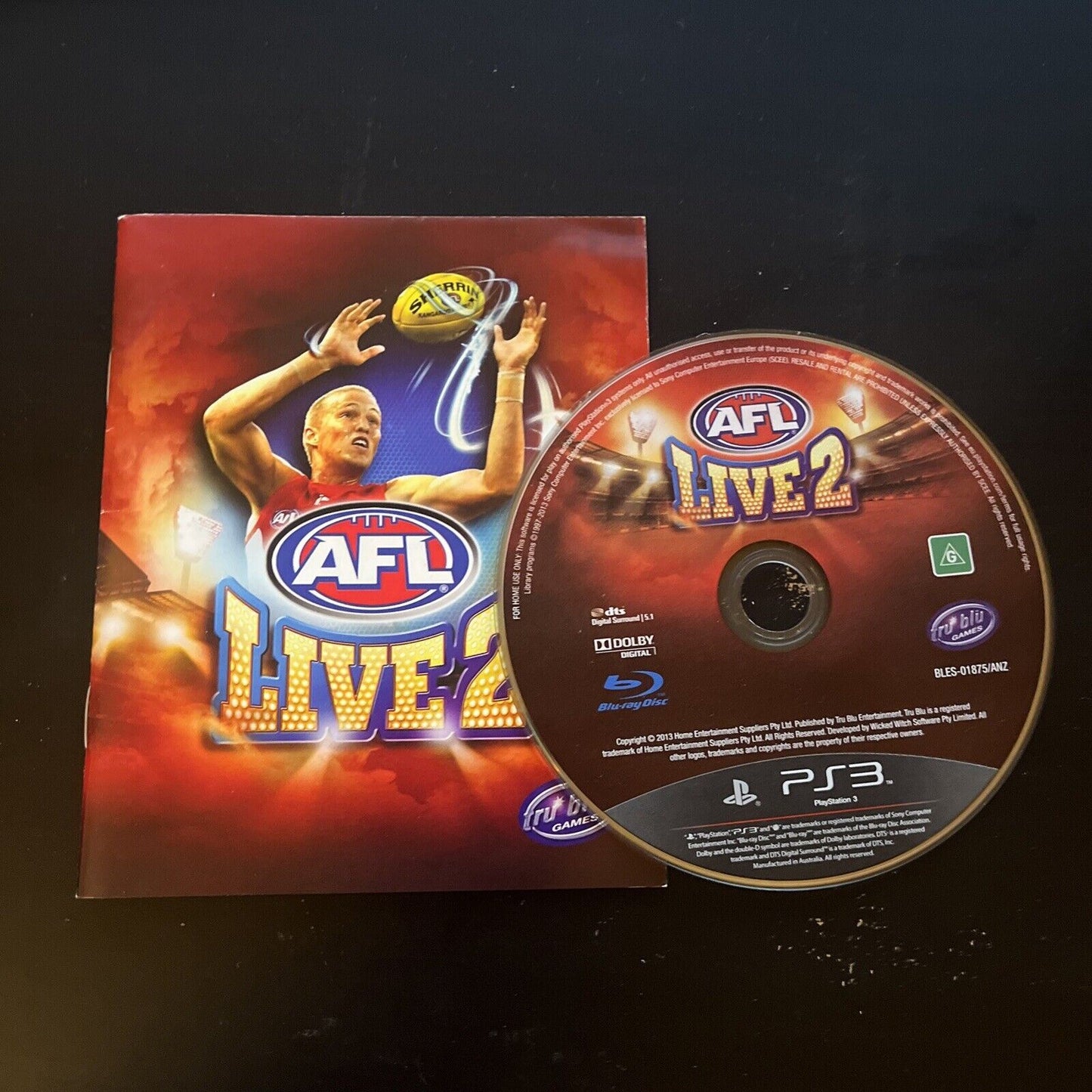 AFL Live 2 PlayStation 3 PS3 *Disc & Manual only*
