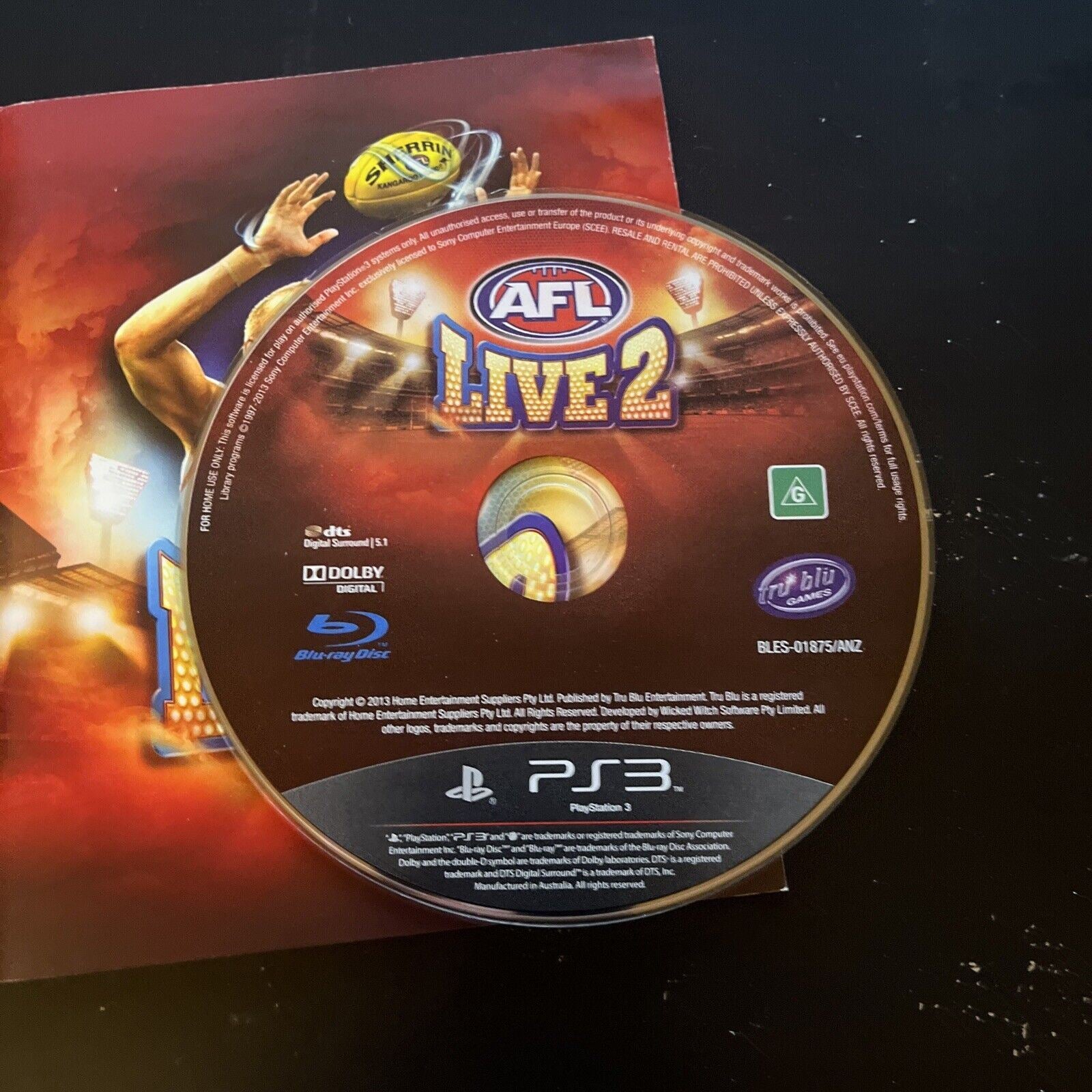 AFL Live 2 PlayStation 3 PS3 *Disc & Manual Only* – Retro Unit