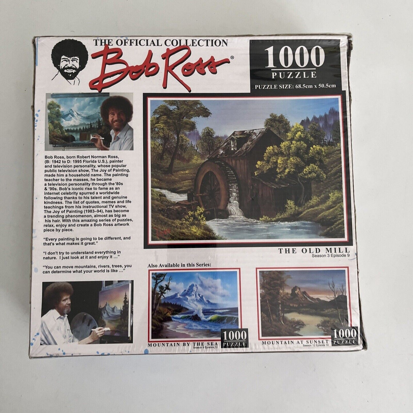 *New* Bob Ross The Old Mill Art Painting Jigsaw Puzzle 1000pc 68.5x50.5cm