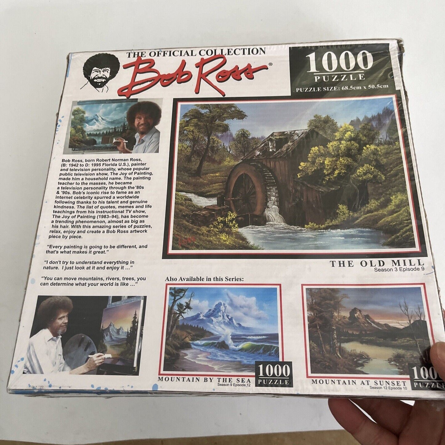 *New* Bob Ross The Old Mill Art Painting Jigsaw Puzzle 1000pc 68.5x50.5cm