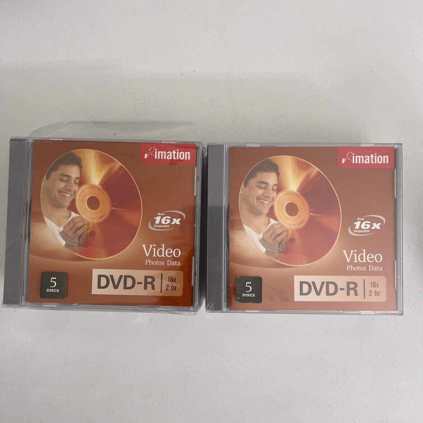 *New* IMATION DVD-R 10 Pack Data-Video 16X 4.7GB In Jewel Cases 2 Hour ...