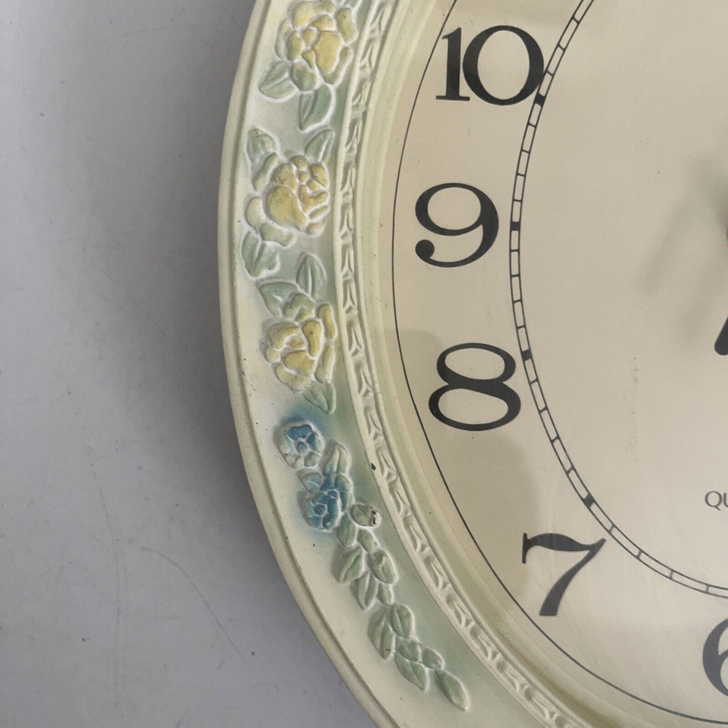 Belvedere Wall Clock Quartz Cream Colour