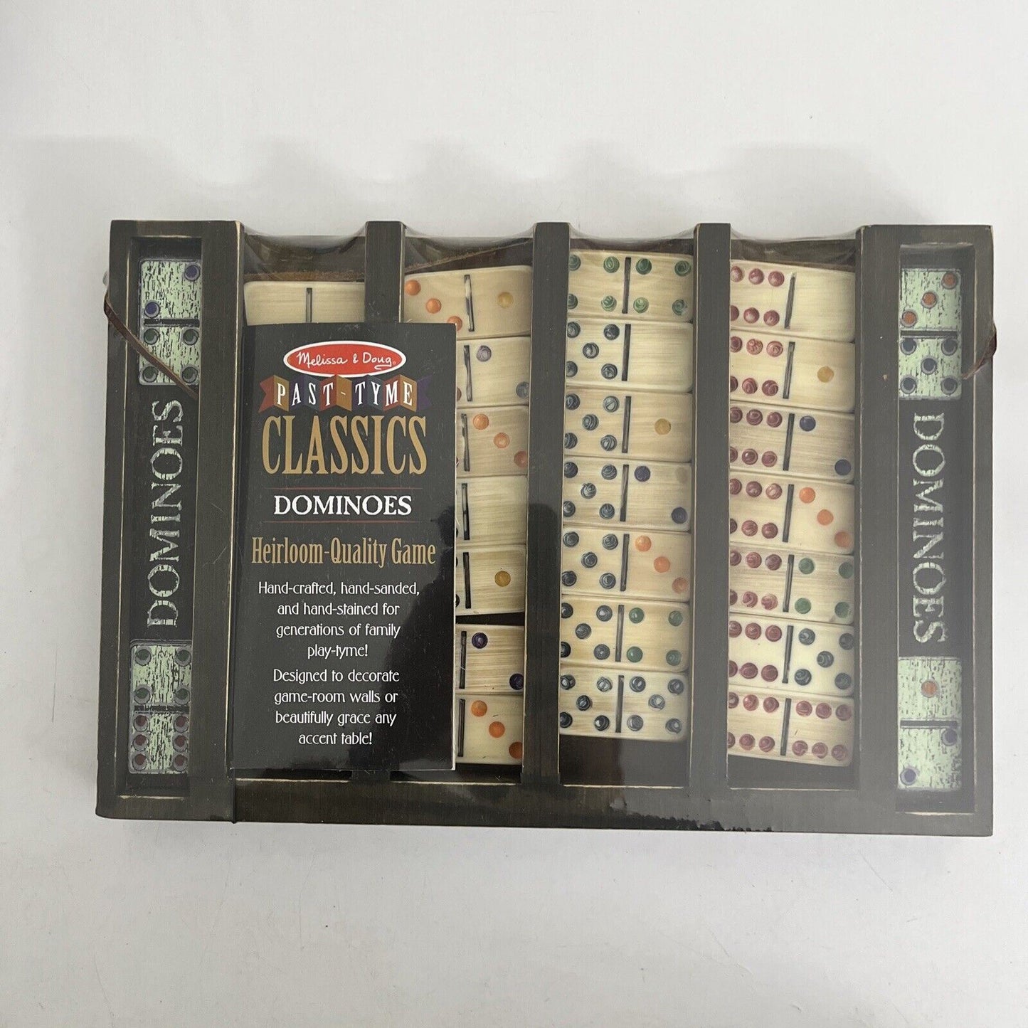 *New Sealed* Melissa & Doug Past-Tyme Classics Dominoes Heirloom-Quality Game