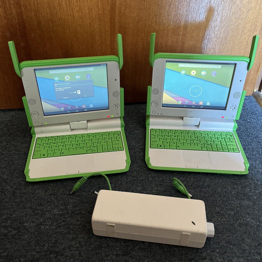 2x One Laptop Per Child OLPC XO-4 HS Touch Android Laptop