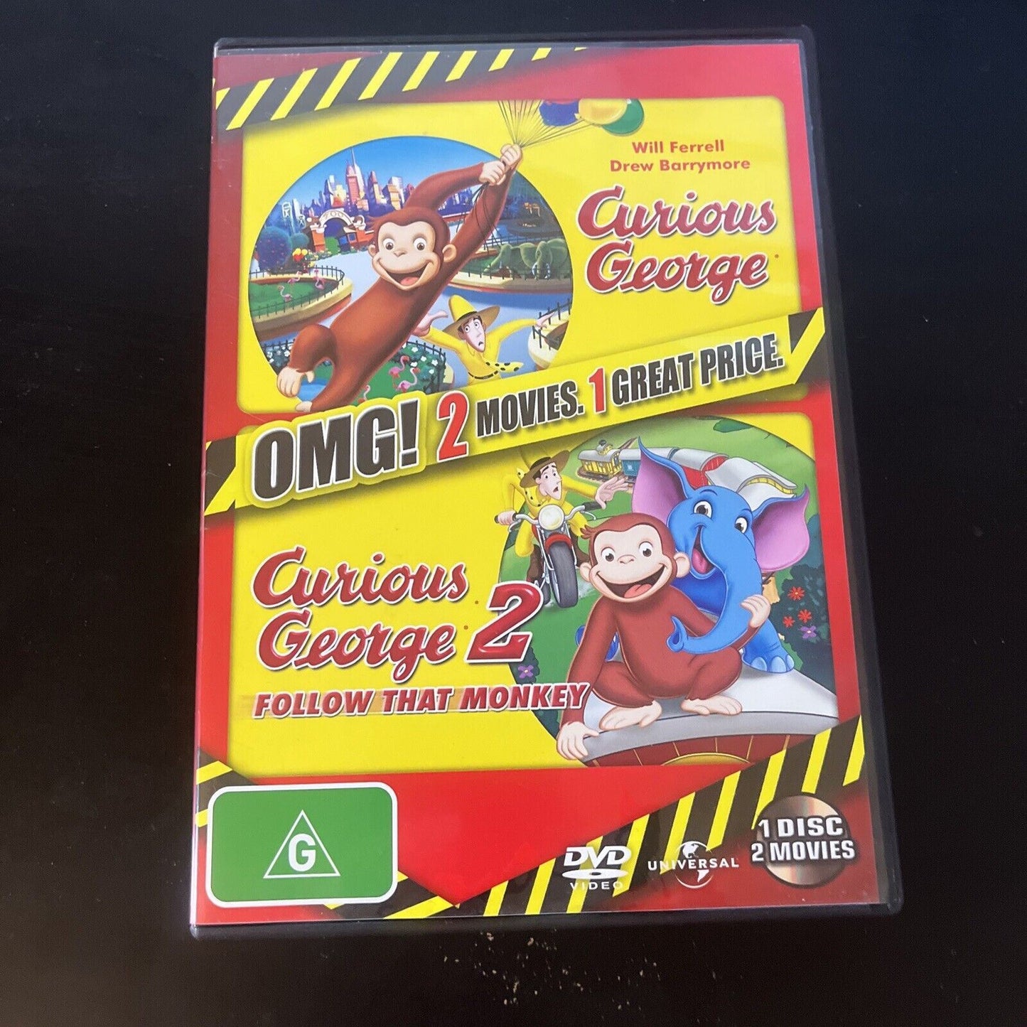 Curious George / Curious George 2 - Follow That Monkey (DVD, 2017) Region 4&2