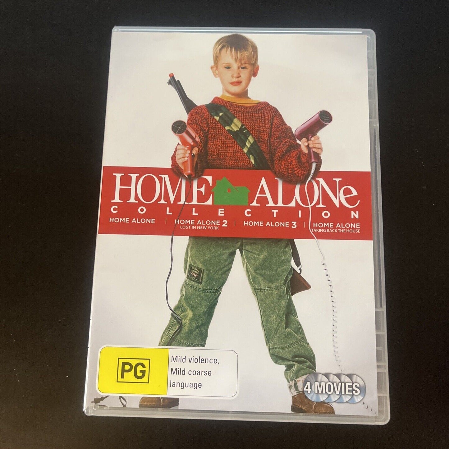 Home Alone 1,2,3,4 Collection  (DVD, 1990) Macaulay Culkin Region 4