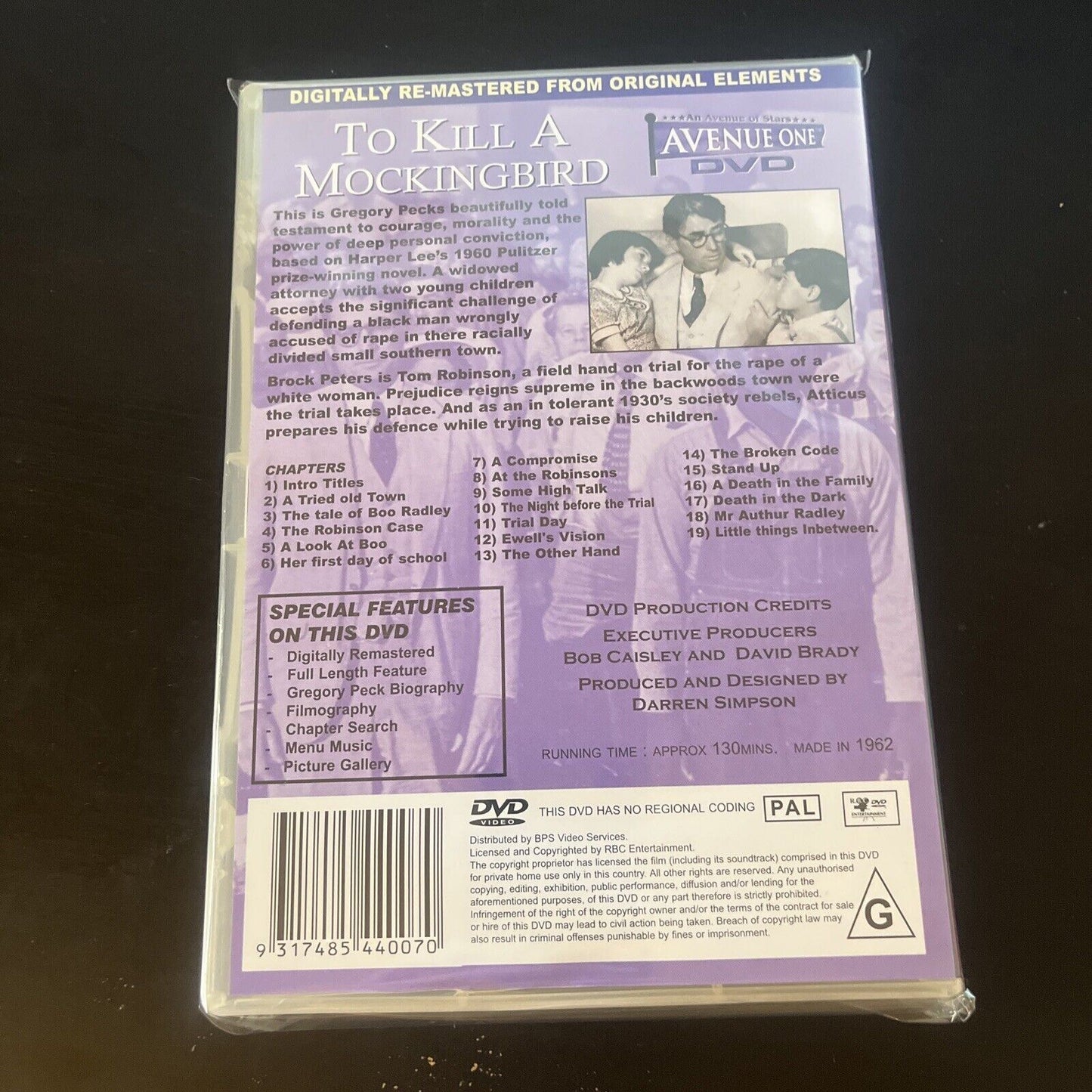 To Kill A Mockingbird (DVD, 1962) Gregory Peck, Mary Badham NEW All Regions