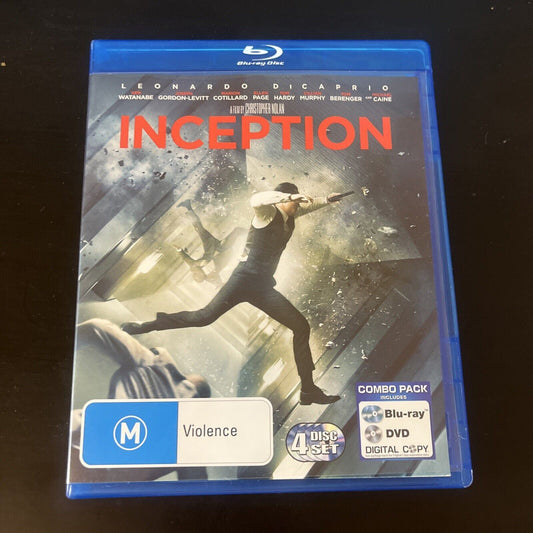Inception (Blu-ray, 2010, 4-Disc) Leonardo DiCaprio, Region B