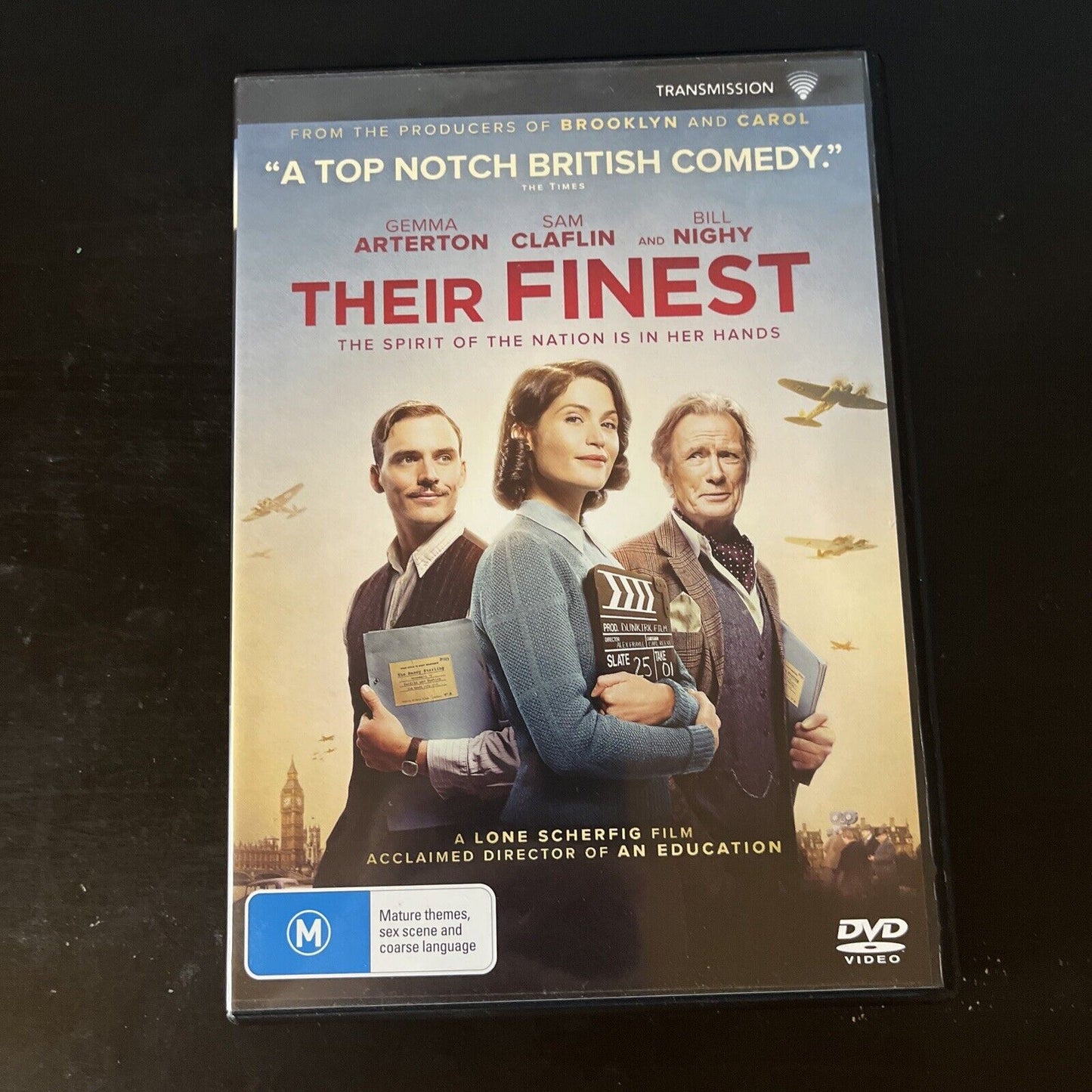 Their Finest (DVD, 2016) Gemma Arterton, Sam Claflin, Bill Nighy NEW Region 4