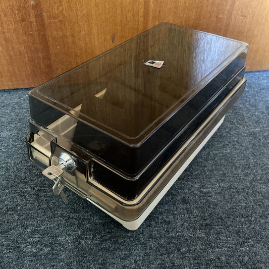 ABA 5.25" Floppy Disc Storage Container Box Holder with Key Made In Sweden