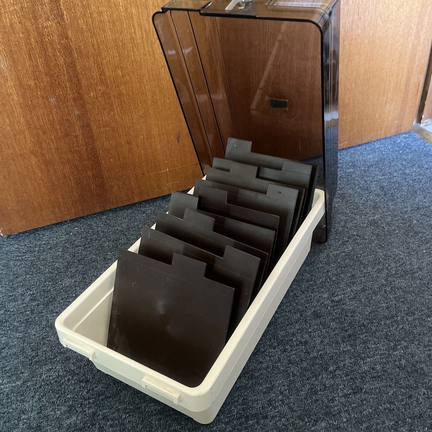 ABA 5.25" Floppy Disc Storage Container Box Holder with Key Made In Sweden