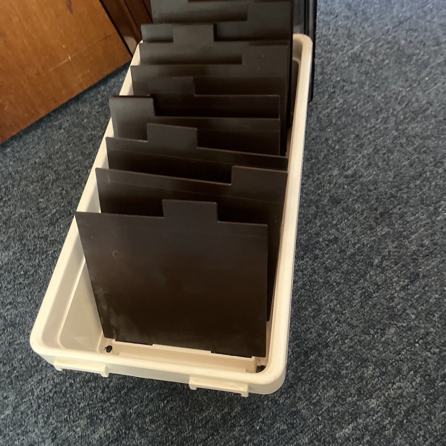 ABA 5.25" Floppy Disc Storage Container Box Holder with Key Made In Sweden