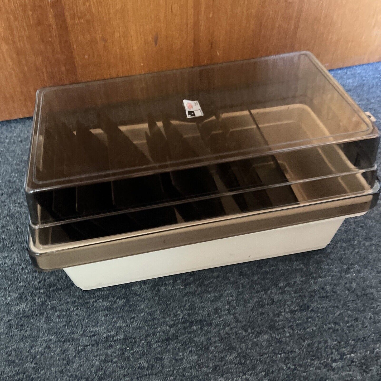 ABA 5.25" Floppy Disc Storage Container Box Holder with Key Made In Sweden