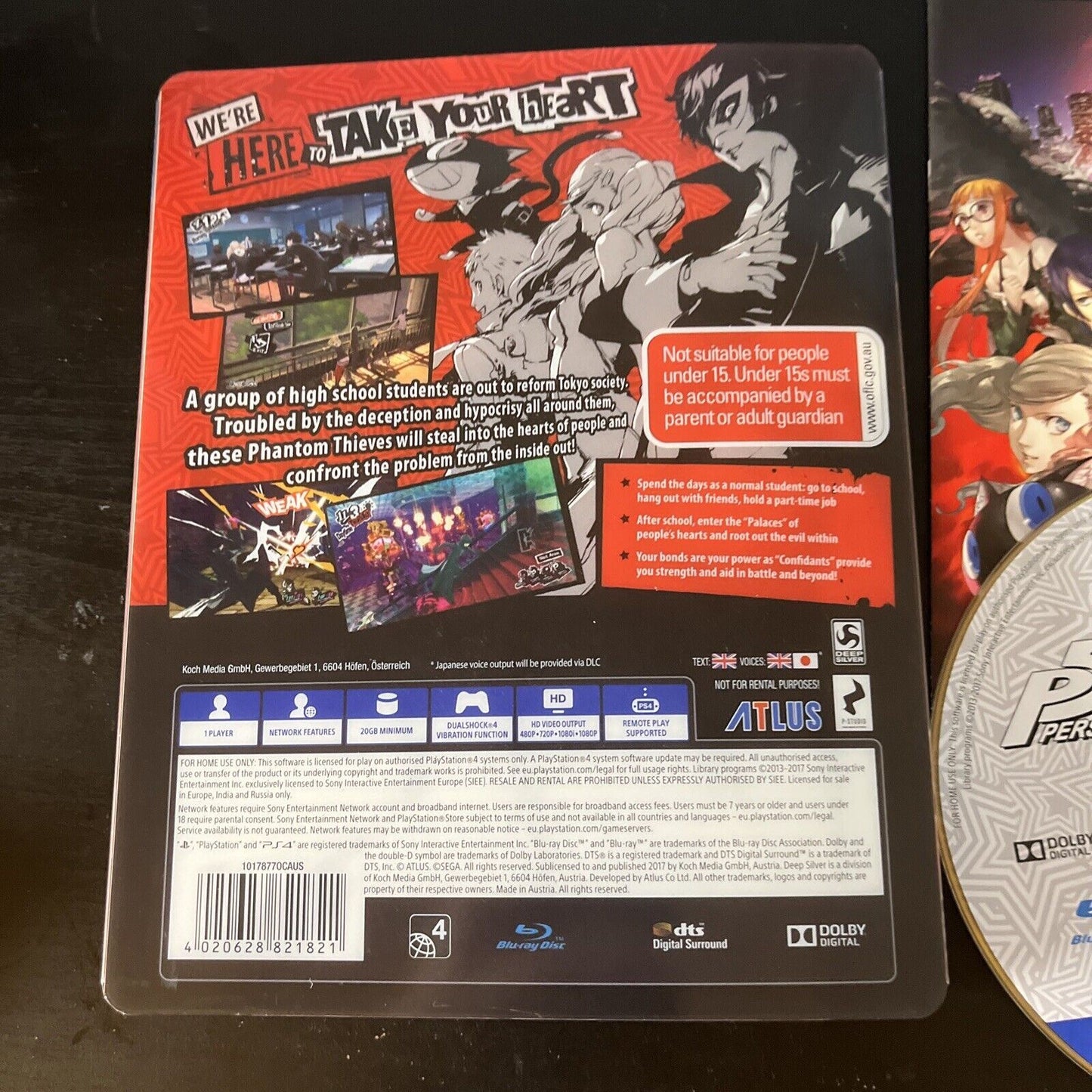 Persona 5 (Steelbook Edition) PS4 Version