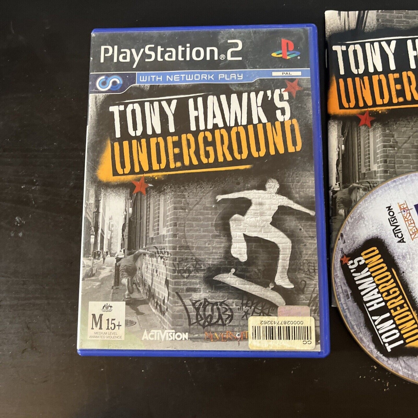 Tony Hawk's Underground - Sony Playstation 2 PS2 With Manual PAL