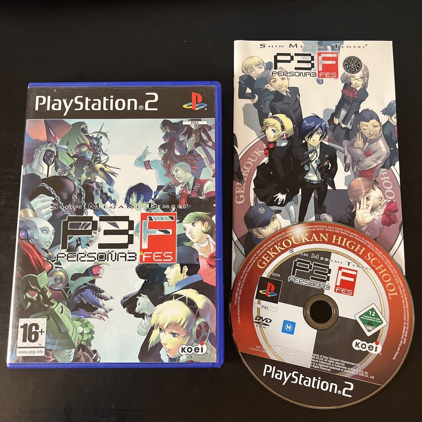 Persona 3 FES Sony Playstation 2 PS2 With Manual PAL