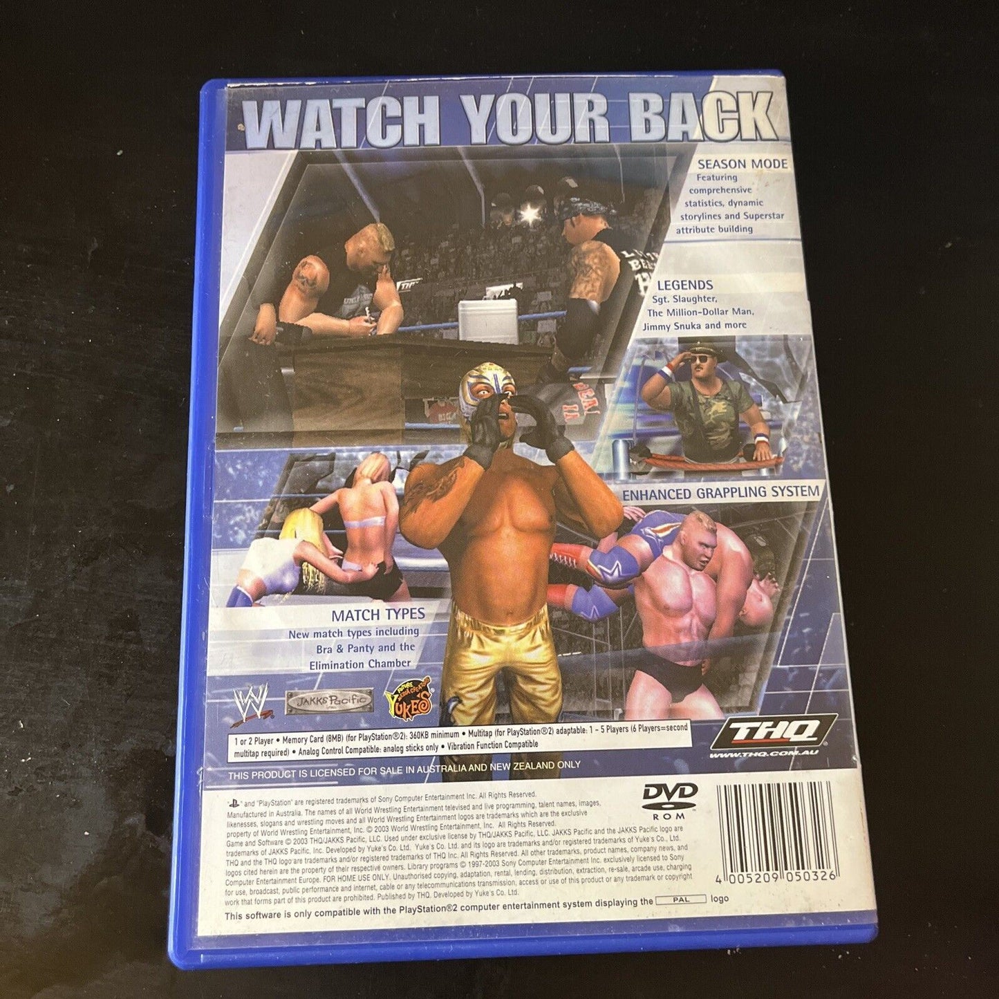 WWE SmackDown! Here Comes The Pain PS2 PlayStation 2 PAL