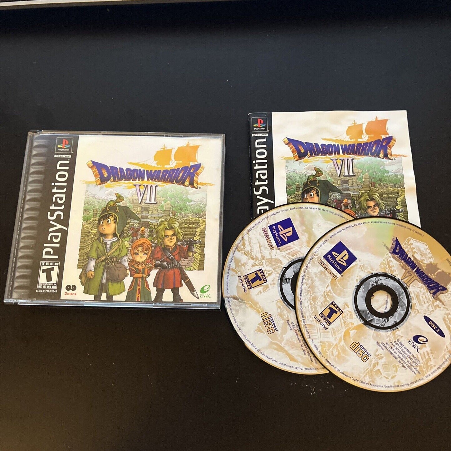 Dragon Warrior VII PlayStation 1 PS1 with Manual *USA version NTSC*