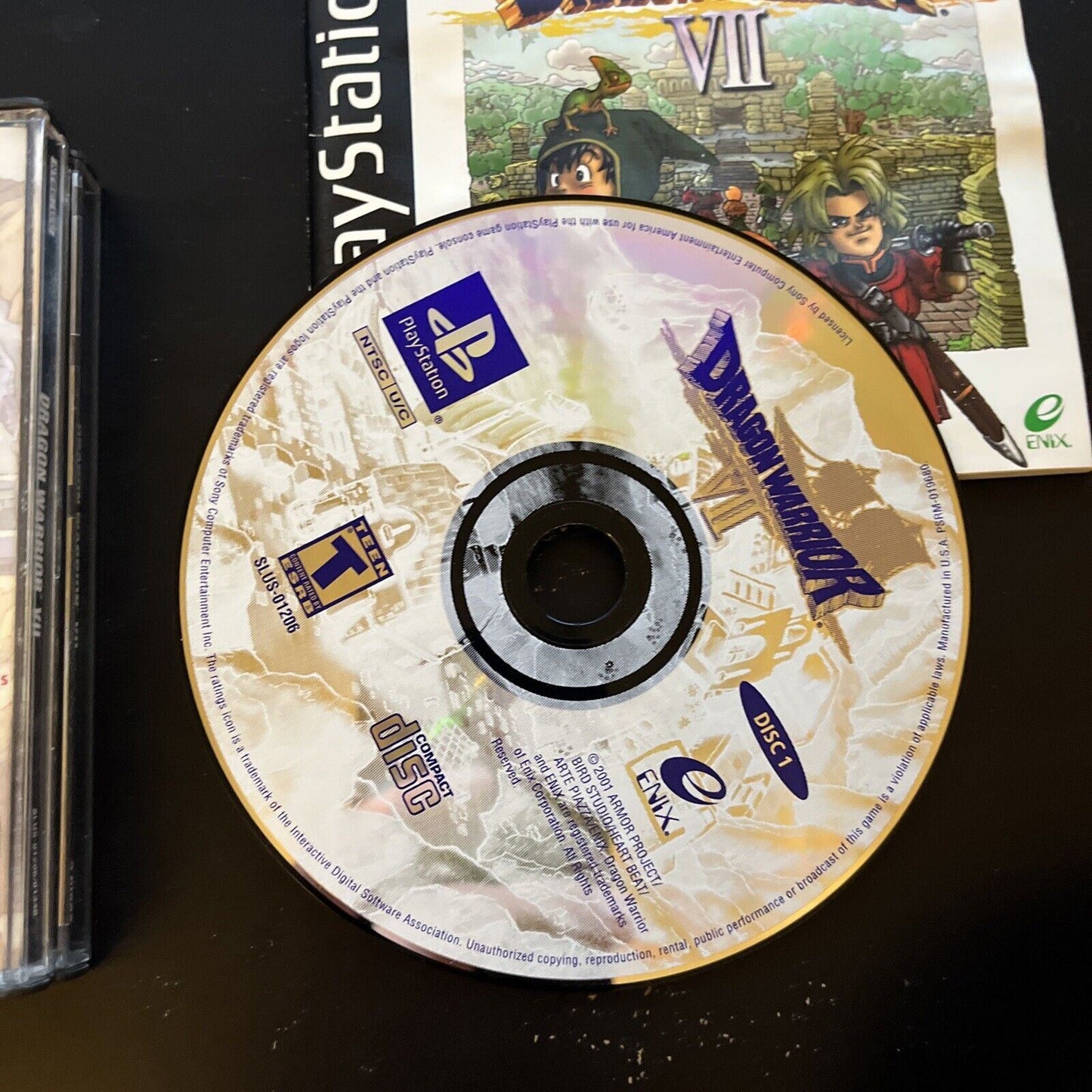 Dragon Warrior VII PlayStation 1 PS1 with Manual *USA version NTSC*