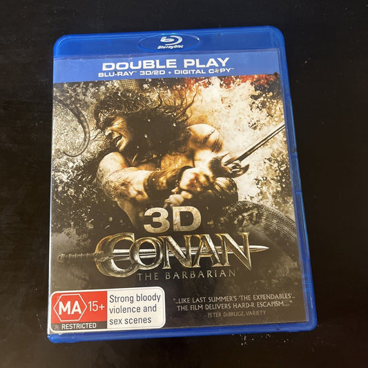 Conan The Barbarian - 3D (Blu-ray 3D, 2011) Jason Momoa, Stephen Lang, Region B