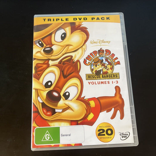 Chip n Dale Rescue Rangers Volume 1,2,3 (DVD, 3-Disc) Region 4