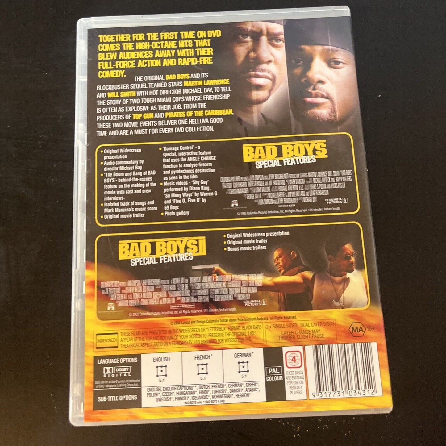 Bad Boys / Bad Boys II - Ultimate Collector's Pack (DVD, 2-Disc) Region 4