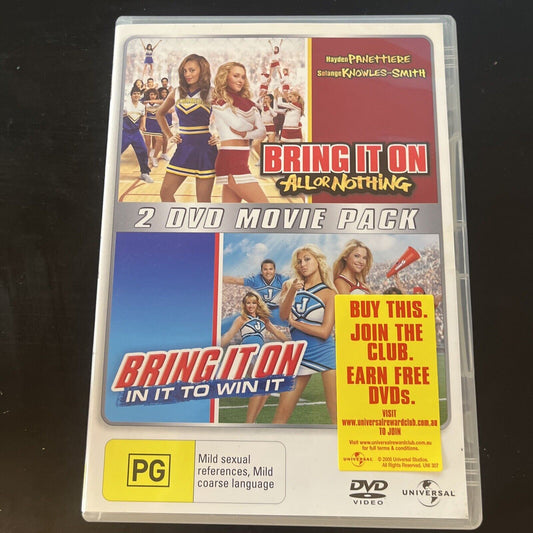 Bring It On All or Nothing / Bring It On In It To Win It (DVD, 2006) Region 4