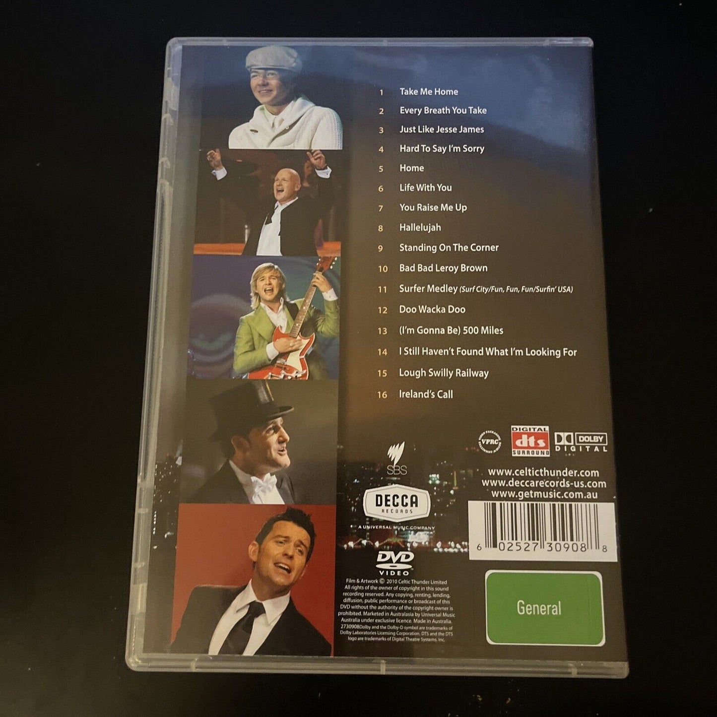 Celtic Thunder - It's Entertainment! (DVD, 2010) NEW All Regions