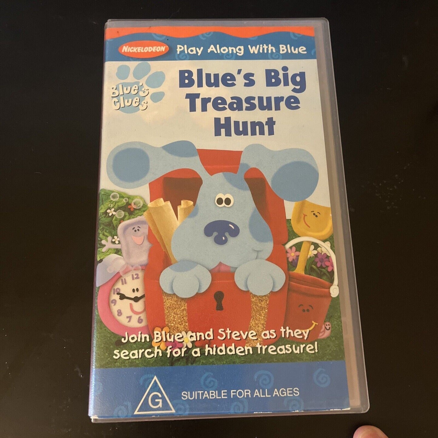 Blue's Clues - Blue's Big Treasure Hunt (VHS, 2000) PAL