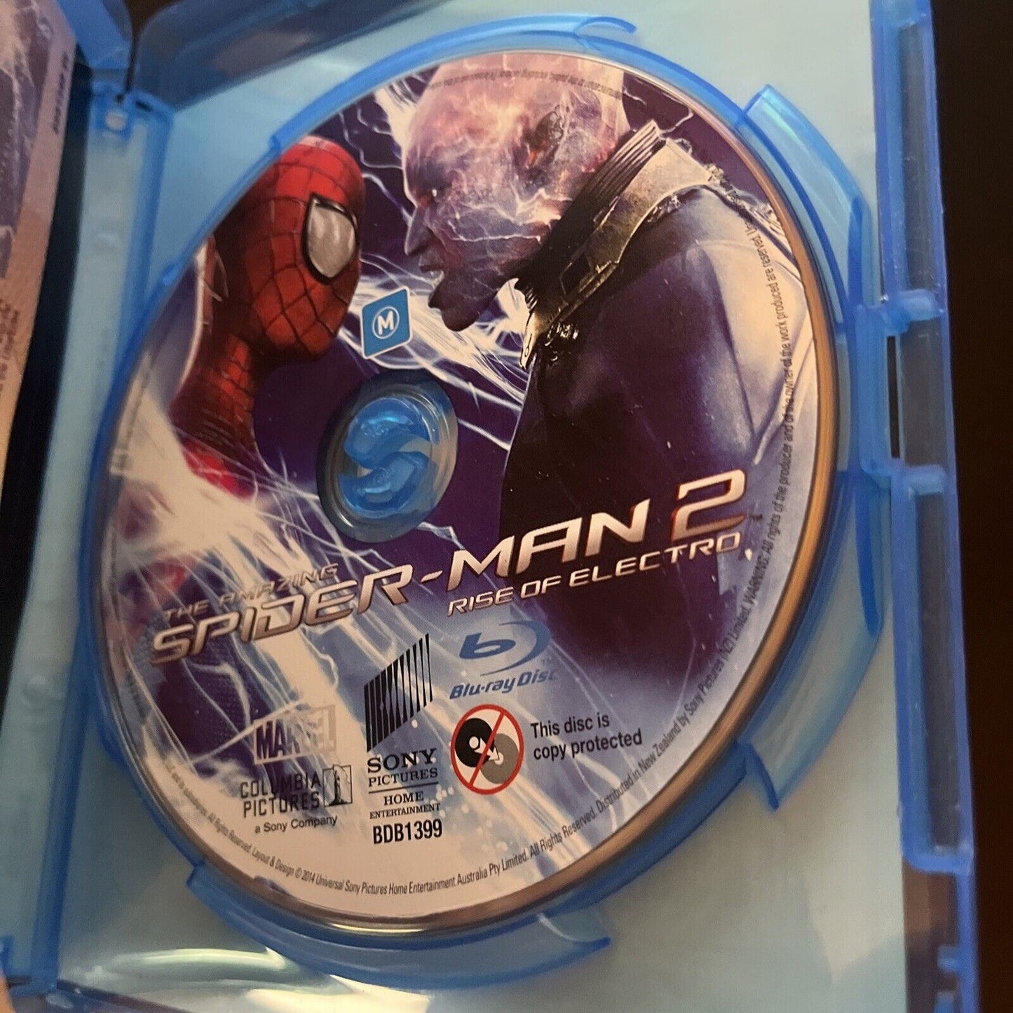 The Amazing Spider-Man 1 & 2 (Blu-ray, 2014, 3-Disc) Andrew Garfield Region B