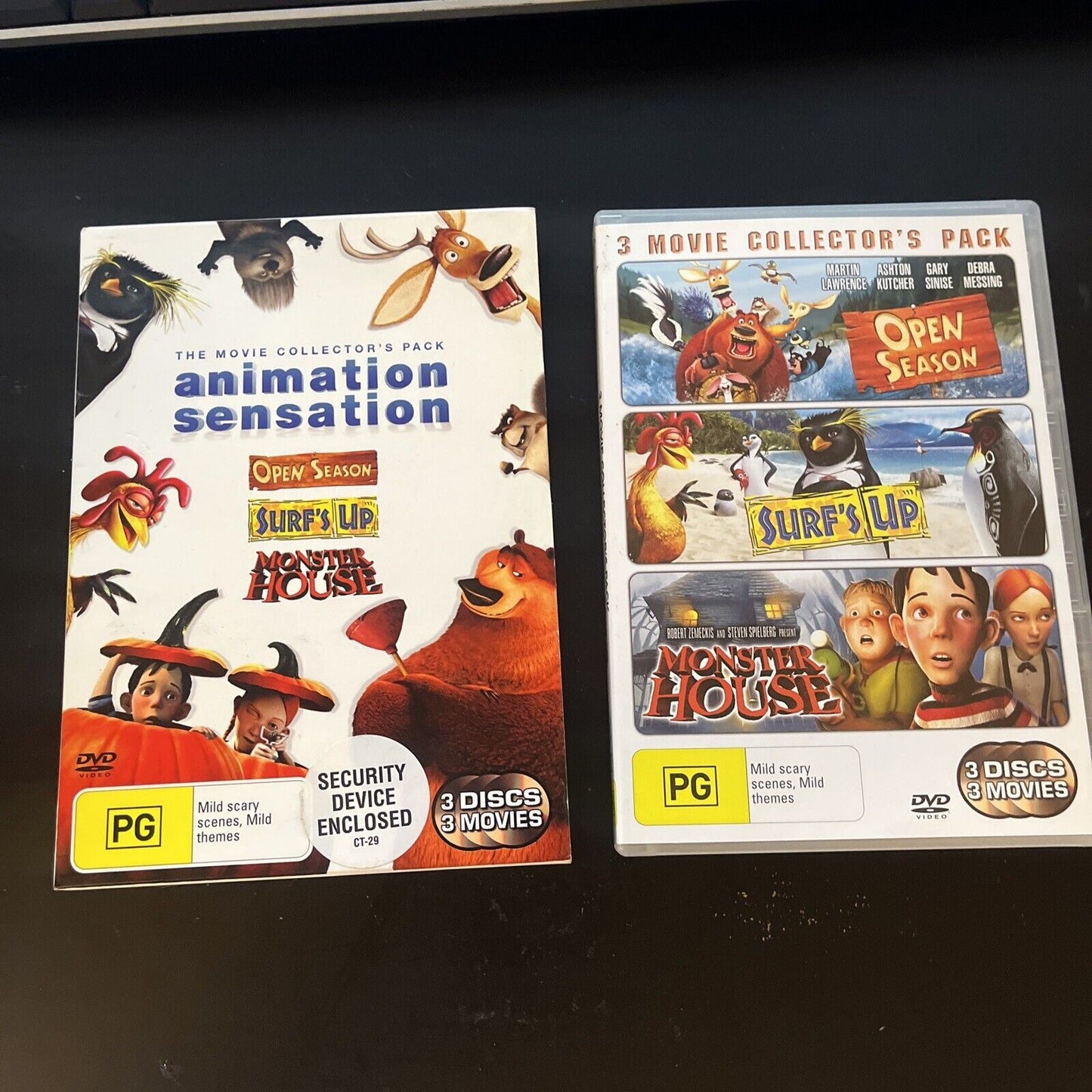 Open Season / Surf's Up / Monster House (DVD, 2008, 3-Disc) Region 4