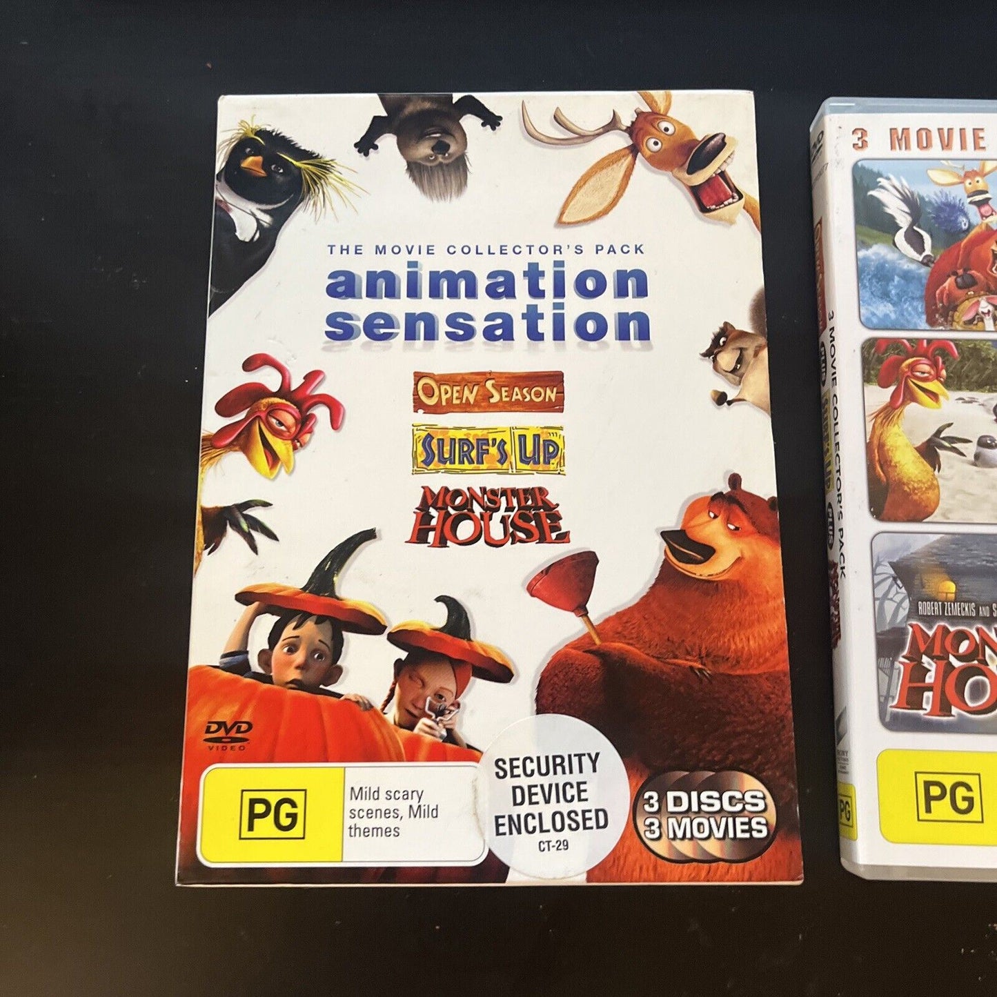 Open Season / Surf's Up / Monster House (DVD, 2008, 3-Disc) Region 4