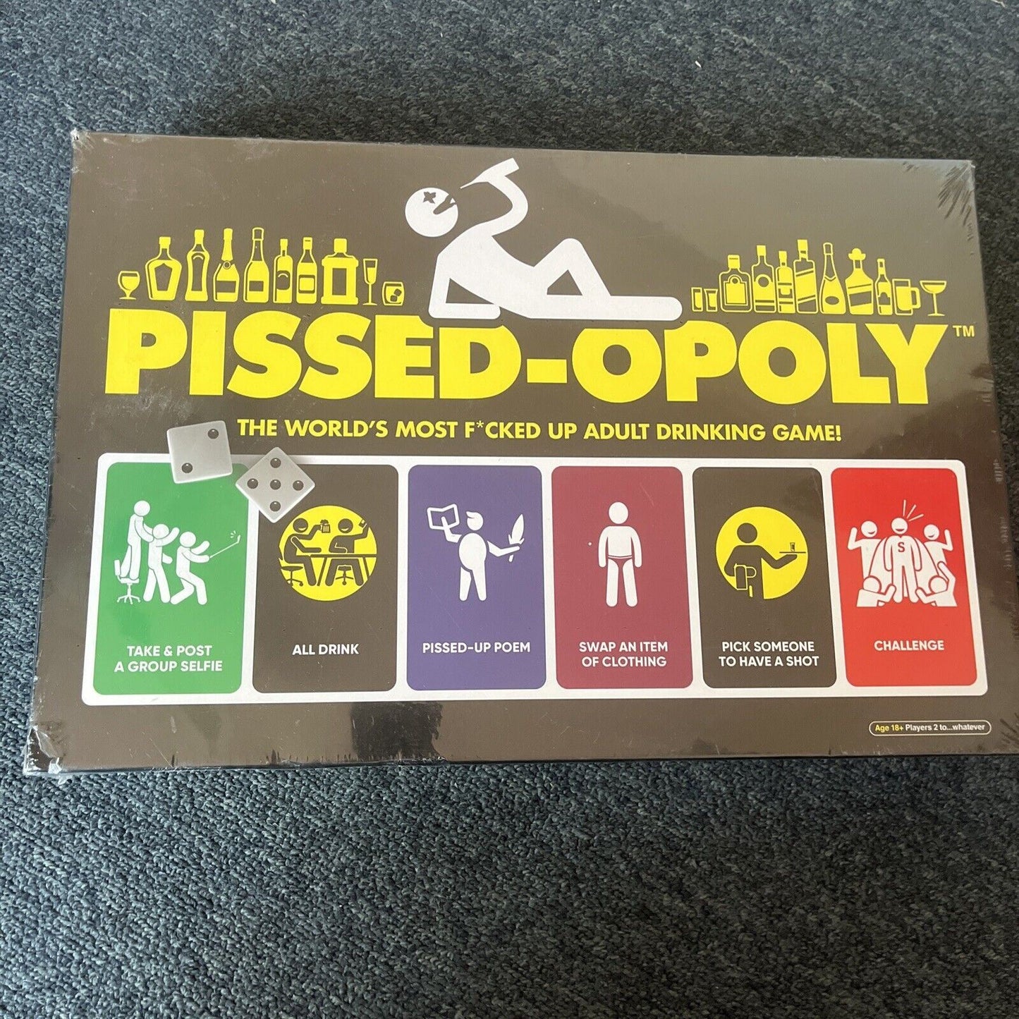 *New Sealed* Pissed-opoly Adult Drinking Board Game Imagination