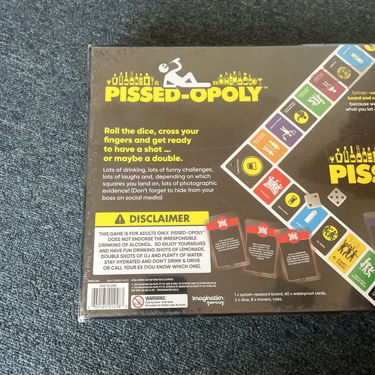 *New Sealed* Pissed-opoly Adult Drinking Board Game Imagination