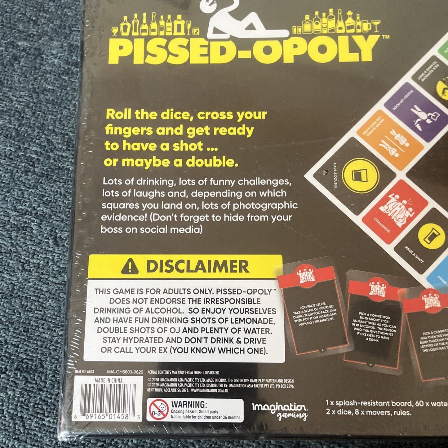 *New Sealed* Pissed-opoly Adult Drinking Board Game Imagination