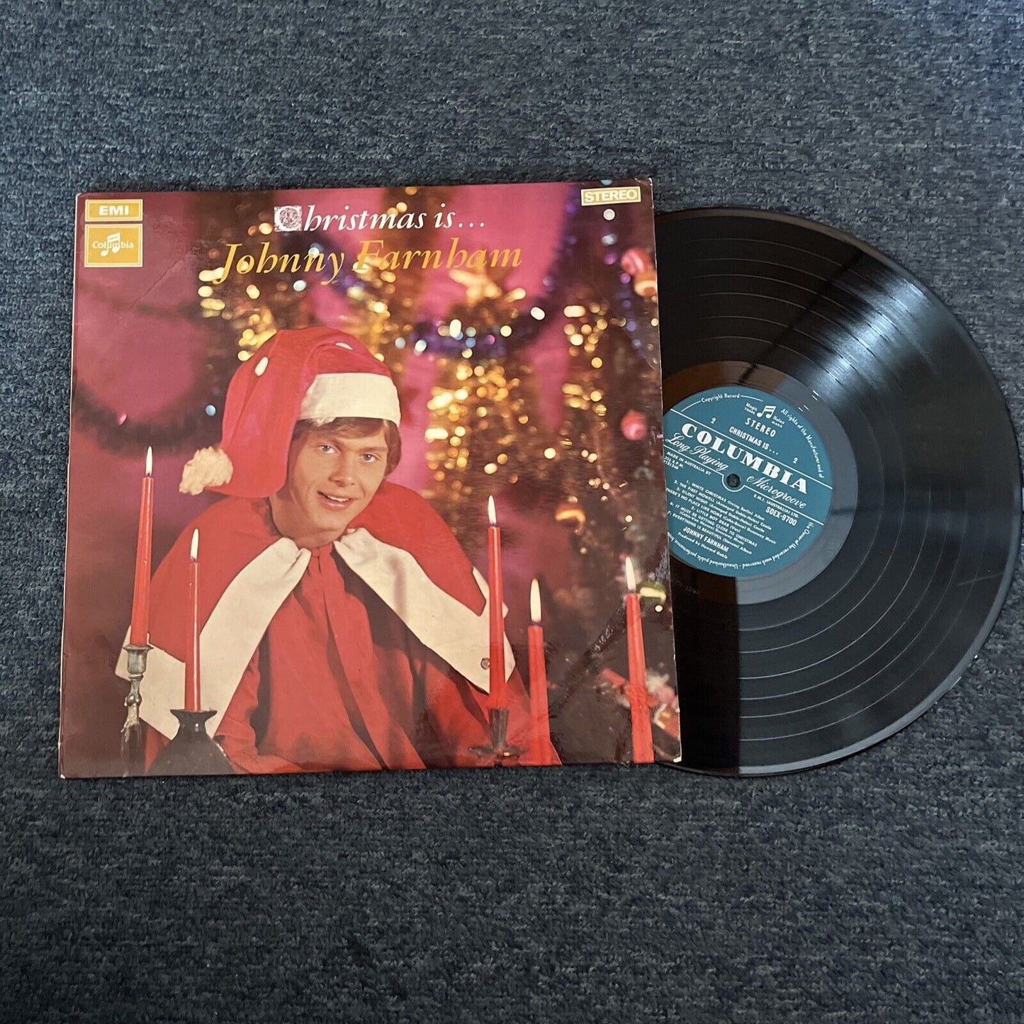 Johnny Farnham - Christmas is... Johnny Farnham (Vinyl, 1967)