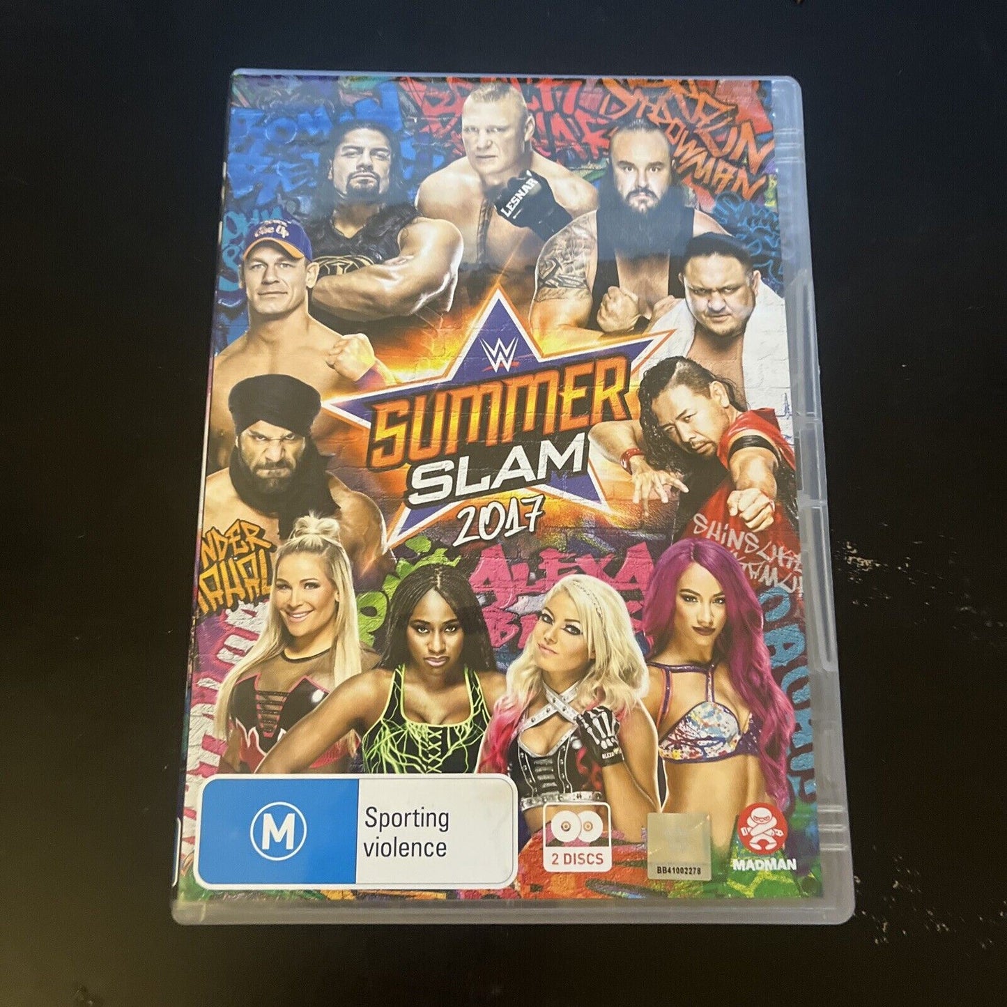 WWE: Summerslam 2017 (DVD, 2-Disc) Daniel Bryan, Roman Reigns, John Cena Region4