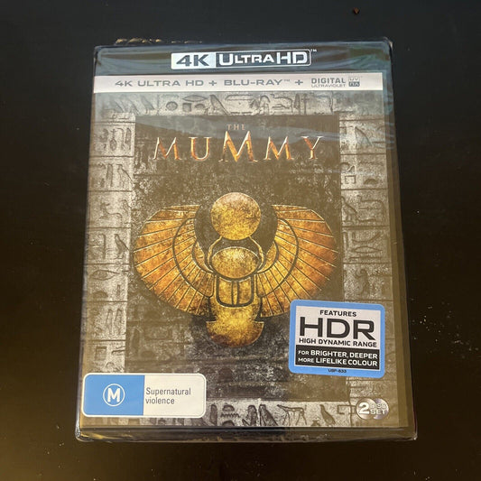 *New Sealed* The Mummy (4K Ultra HD Blu-ray, 1999) Brendan Fraser, Rachel Weisz