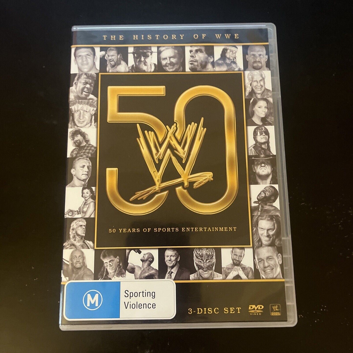 WWE - History Of WWE - 50 Years of Sports (DVD, 2013, 3-Disc) Region 4