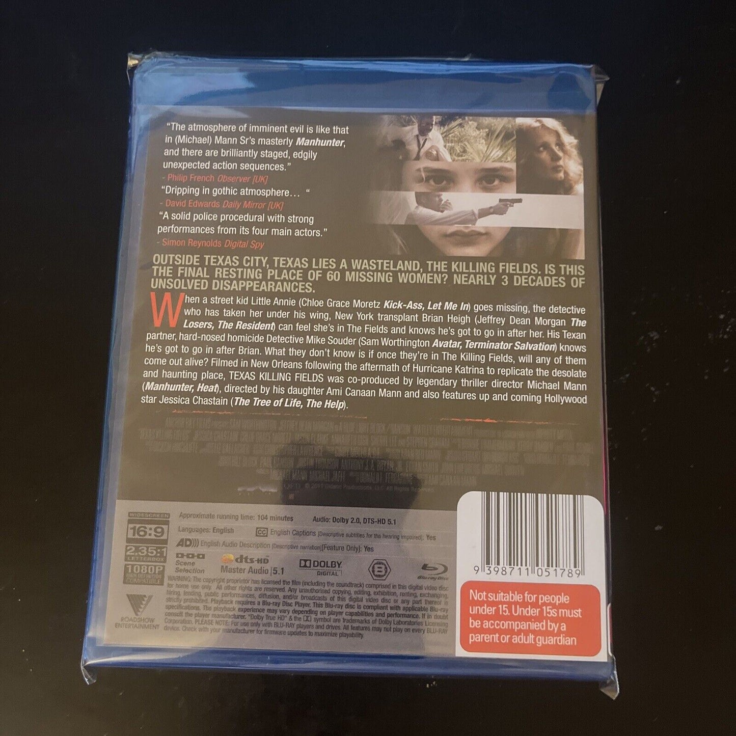 Texas Killing Fields (Bluray, 2011) Sam Worthington, NEW Region B