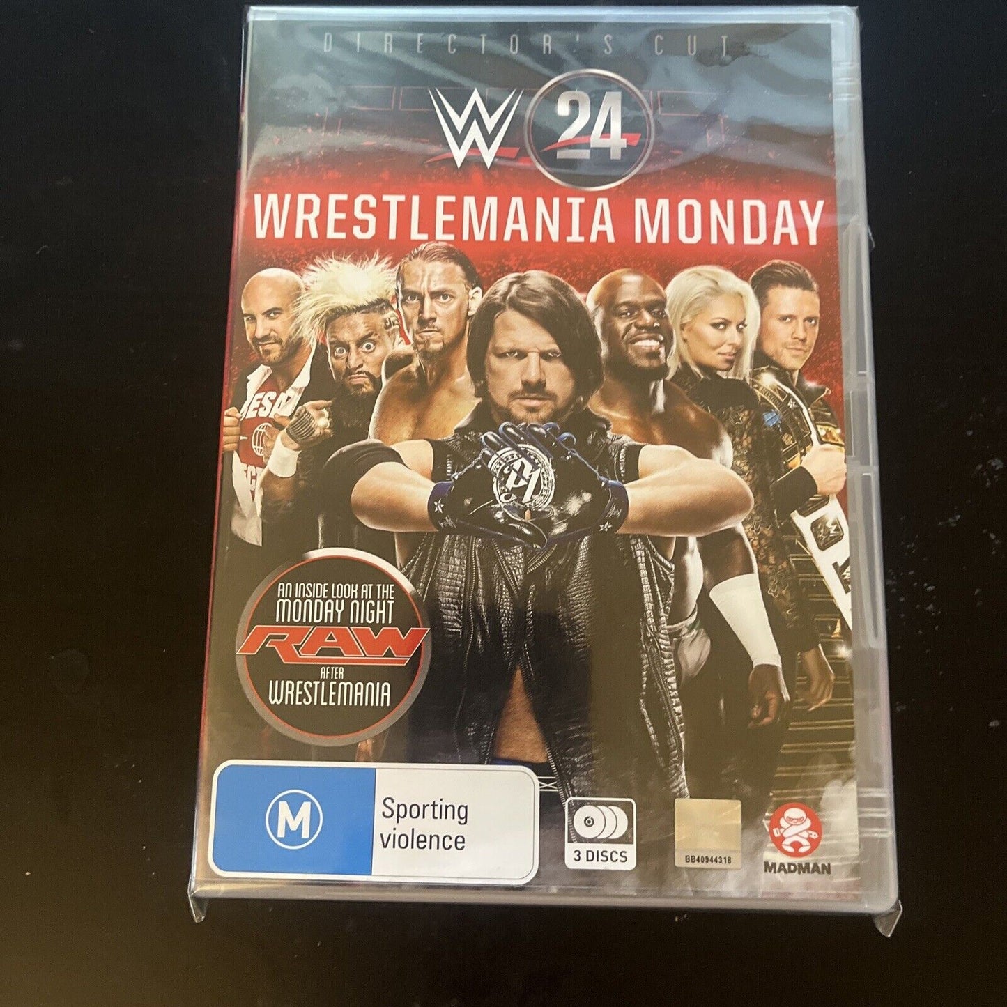 WWE: Wrestlemania 24 Monday - Director's Cut (DVD, 2017, 3-Disc) Region 4