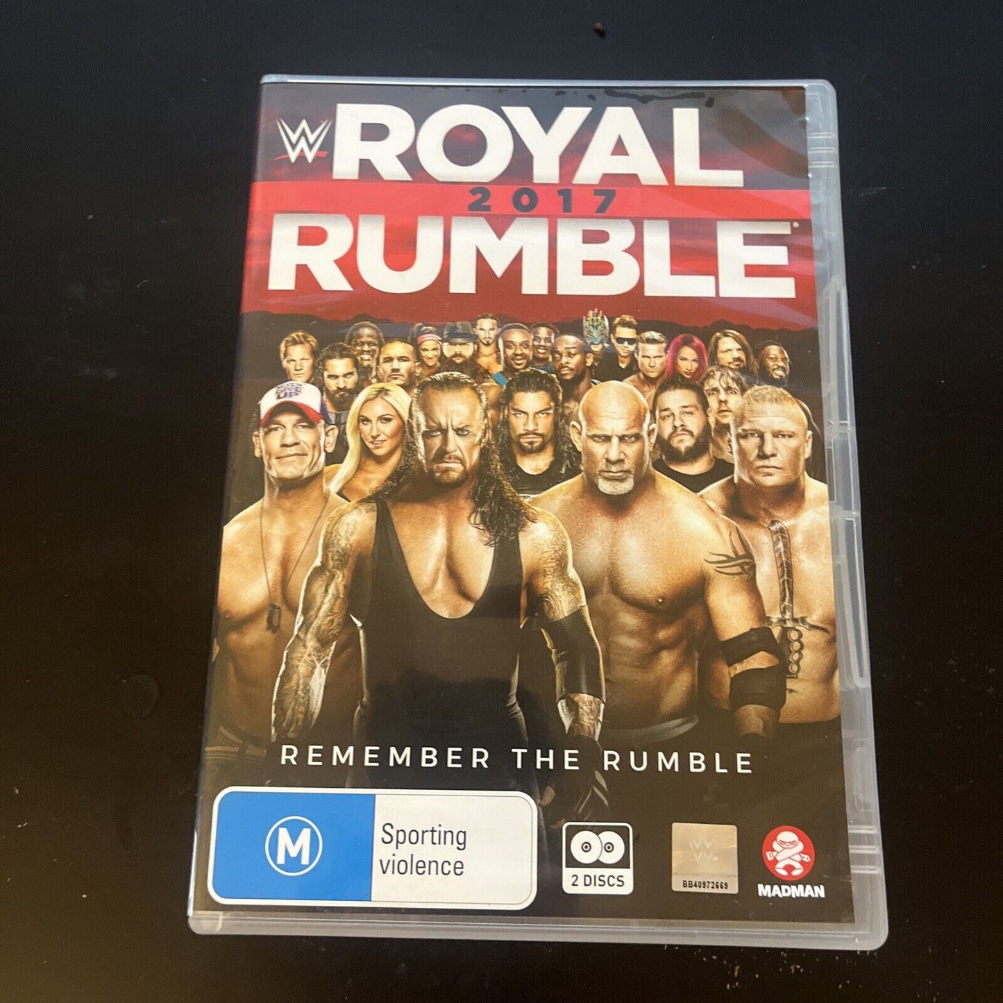 WWE - Royal Rumble 2017 (DVD, 2 Disc Set) Daniel Bryan, John Cena, Region 4