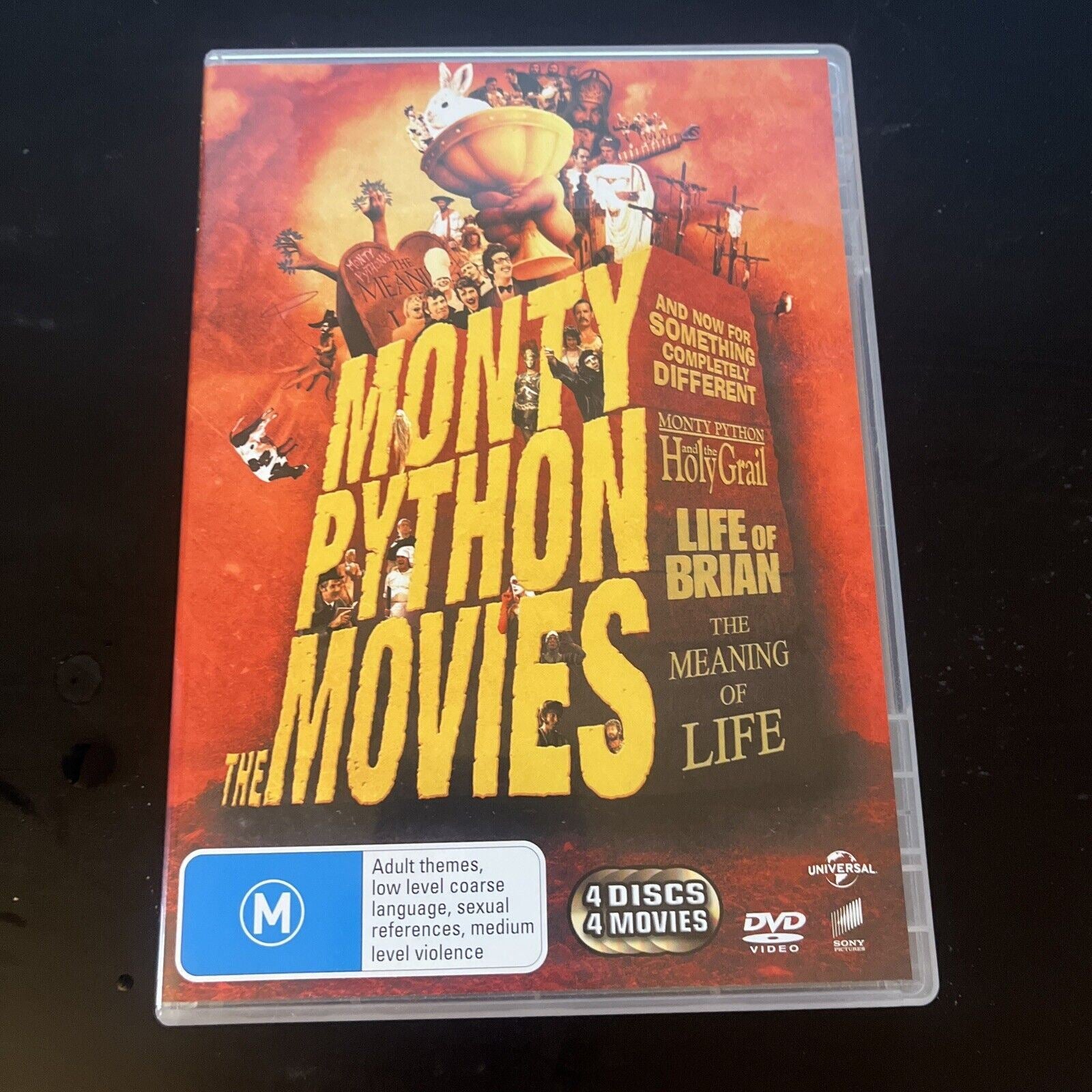 Monty Python The Movies 4 Films (DVD, 2012, 4-Disc) Region 4 – Retro Unit