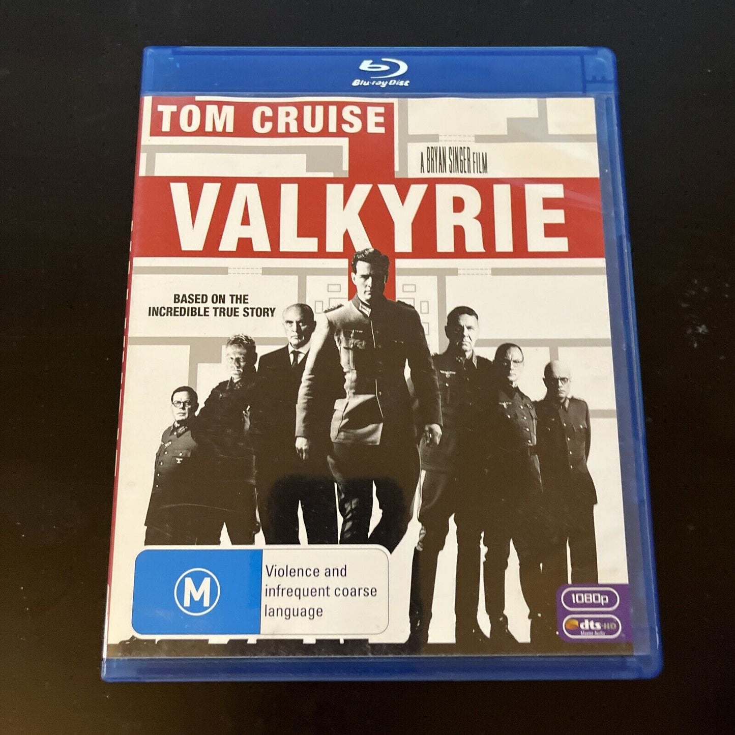 Valkyrie (Blu-ray, 2008) Tom Cruise, Bill Nighy, Kenneth Branagh Region B