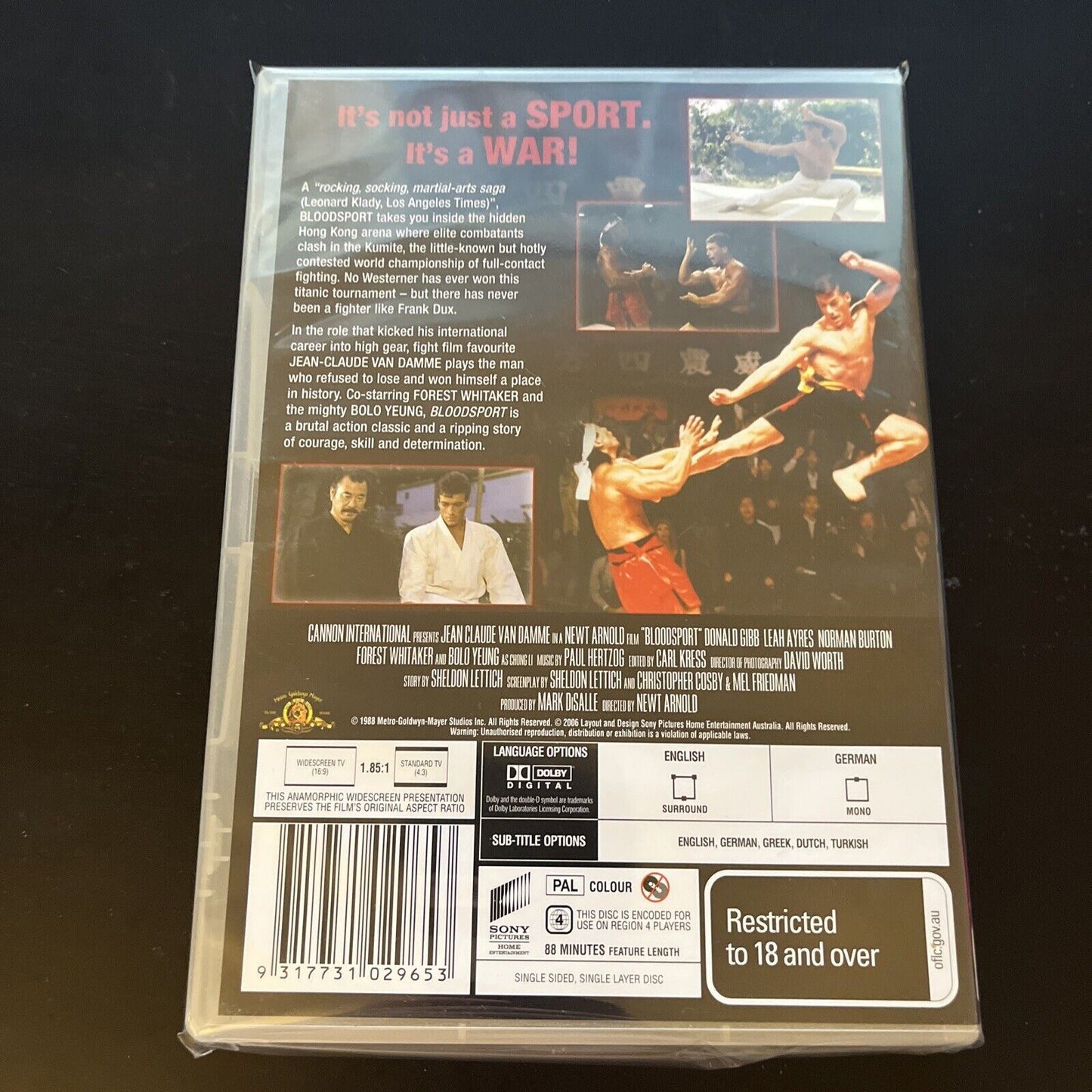 Bloodsport (DVD, 1987) Jean-Claude Van Damme, Bolo Yeung NEW Region 4